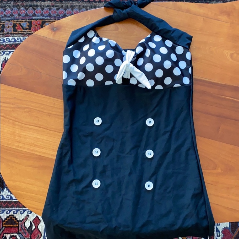 Dance costume swim vintage style with hat
